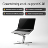 Support d'ordinateur portable - Modèle K-01